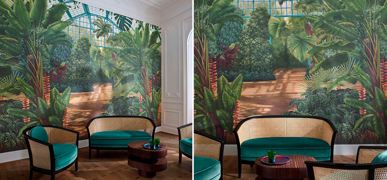 Обои ручная роспись La serre Palmeir - фото