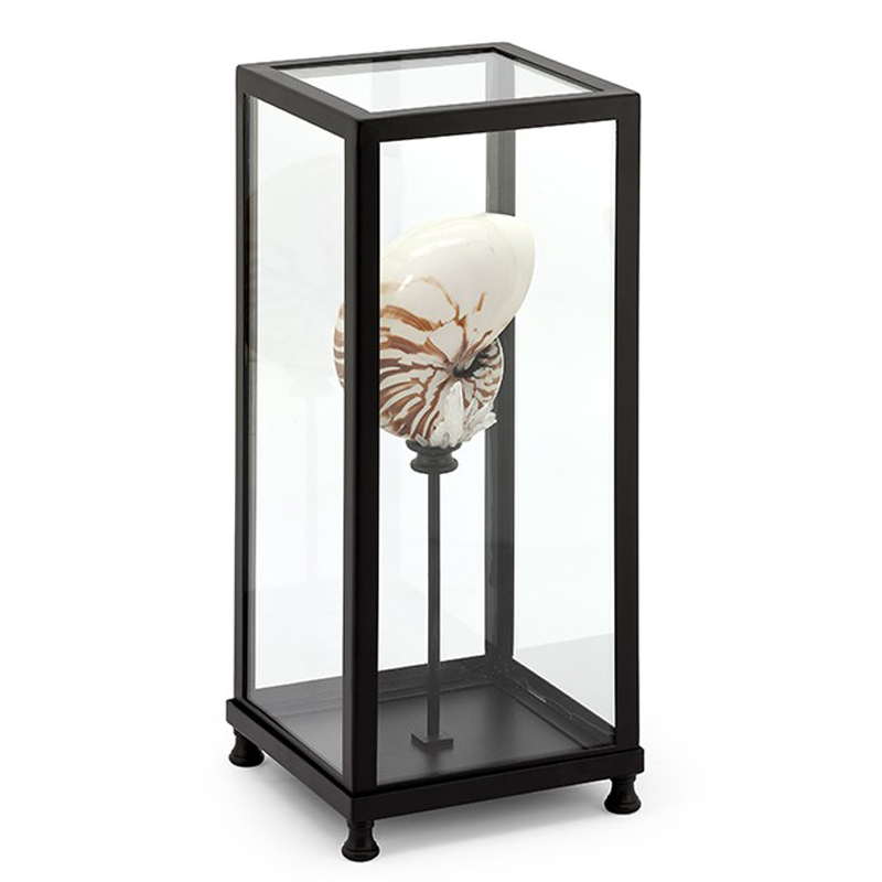 Статуэтка GLASS BOX DECORATION LG Прозрачный Бежевый Черный Статуэтка GLASS BOX DECORATION LG Прозрачный Бежевый Черный в Рязани | Loft Concept