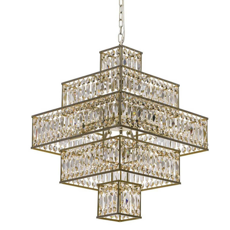 Люстра Crystal Inserts Lamp amber 16 Золотой Янтарь (Amber) Люстра Crystal Inserts Lamp amber 16 Золотой Янтарь (Amber) в Рязани | Loft Concept