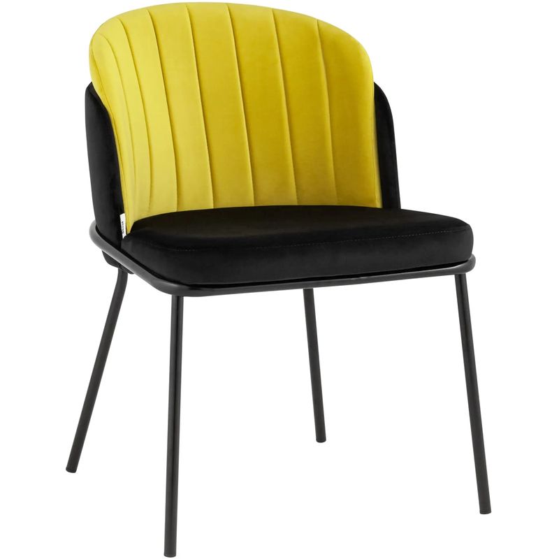 Стул Penelope Chair Желтый Цвет Металлические Ножки Желтый Черный Стул Penelope Chair Желтый Цвет Металлические Ножки Желтый Черный в Рязани | Loft Concept