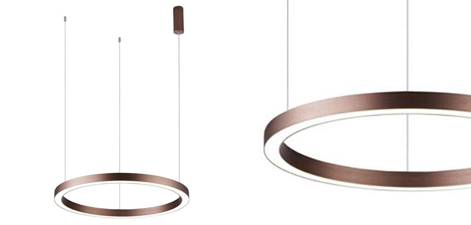 Подвесной светильник Ribbon Ring цвет Корица Подвесной светильник Ribbon Ring цвет Корица - Loft-Concept в Рязани
