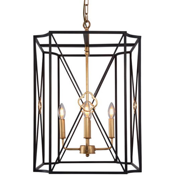 Подвесные светильники ROCK LANTERN Pendant lamp Золотой Черный Подвесные светильники ROCK LANTERN Pendant lamp Золотой Черный в Рязани | Loft Concept