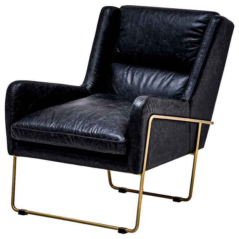 Кресло Grinda Chair Глянцевое золото Черный Кресло Grinda Chair Глянцевое золото Черный в Рязани | Loft Concept