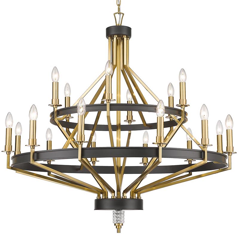 Люстра Fainela Chandelier 105 Латунь Черный Люстра Fainela Chandelier 105 Латунь Черный в Рязани | Loft Concept