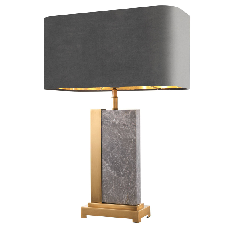 Настольная лампа Eichholtz Table Lamp Pietro Серый Латунь Античная полированная Настольная лампа Eichholtz Table Lamp Pietro Серый Латунь Античная полированная в Рязани | Loft Concept