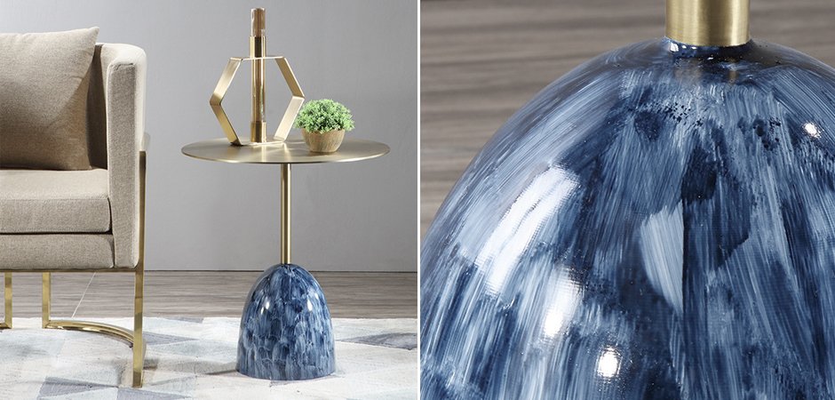 Приставной стол Blue Stains Table Приставной стол Blue Stains Table - Loft-Concept в Рязани