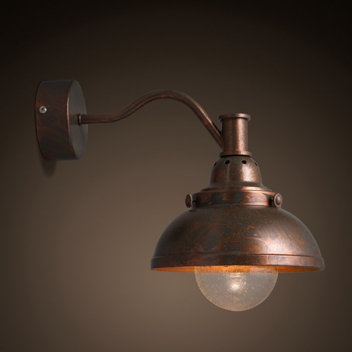 Настеный светильник Old Copper Bra Медь в Рязани | Loft Concept 