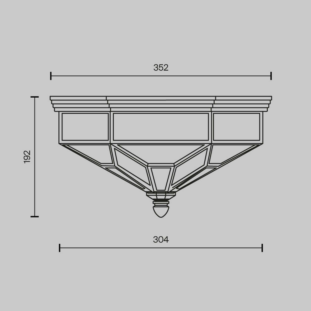 Потолочный светильник Zeil E27X3 в Рязани
