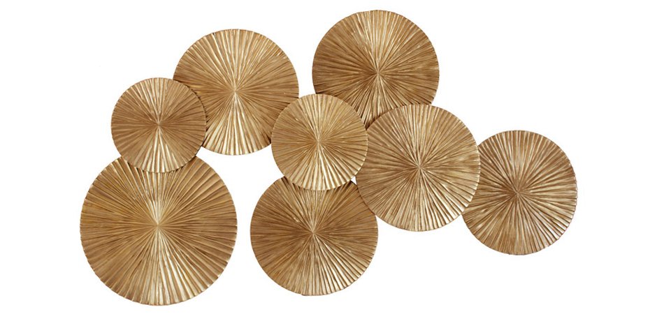 Арт-объект Apollo Gold Wall Plaque Disc Арт-объект Apollo Gold Wall Plaque Disc - Loft-Concept в Рязани