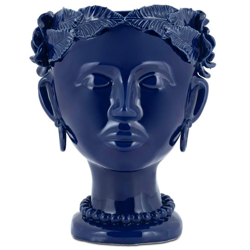 Ваза Vase Selva Mono Blue Синий Ваза Vase Selva Mono Blue Синий в Рязани | Loft Concept