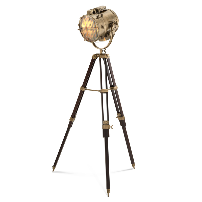 Торшер Eichholtz Floor Lamp Atlantic brass Латунь Коричневый Прозрачный Торшер Eichholtz Floor Lamp Atlantic brass Латунь Коричневый Прозрачный в Рязани | Loft Concept