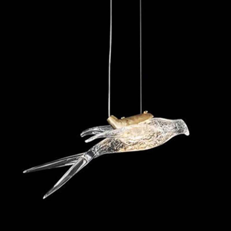 Подвесной светодиодный светильник The swallow nest Медь Прозрачный Подвесной светодиодный светильник The swallow nest Медь Прозрачный в Рязани | Loft Concept