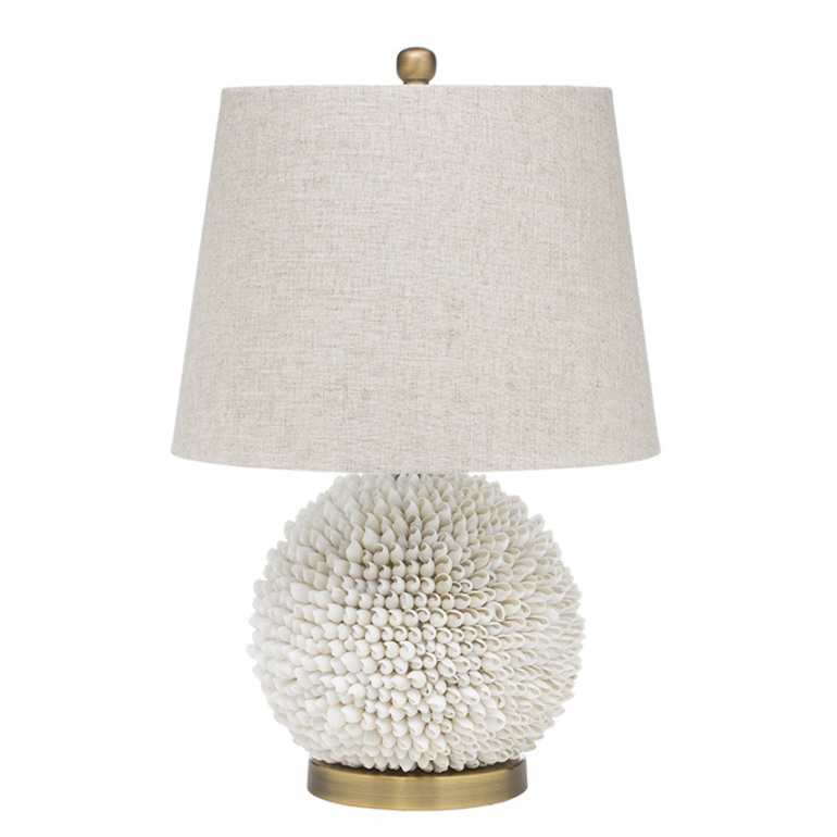 Настольная лампа Shell Lamp Бежевый Настольная лампа Shell Lamp Бежевый в Рязани | Loft Concept