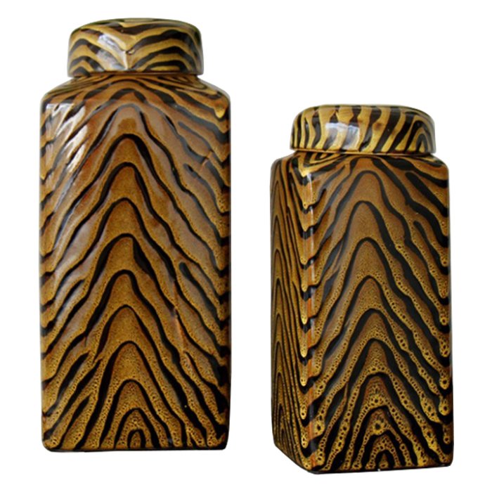 Ваза Wild print Коричневый Ваза Wild print Коричневый в Рязани | Loft Concept