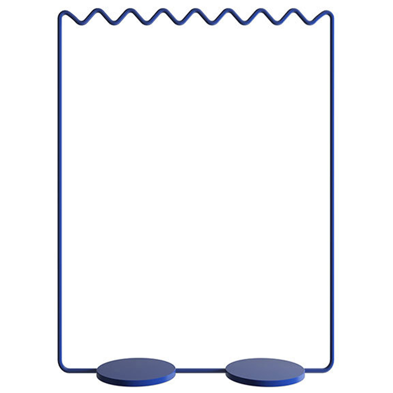 Вешалка Wave-shaped Hanger Rack Blue L Синий Вешалка Wave-shaped Hanger Rack Blue L Синий в Рязани | Loft Concept