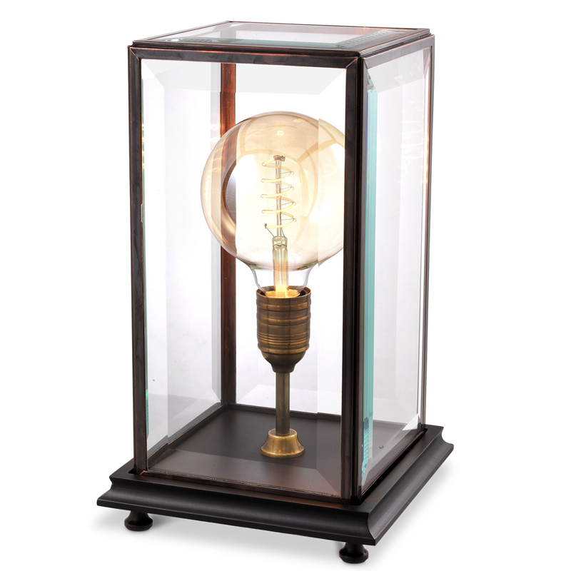 Настольная лампа Eichholtz Table Lamp Easton Черный Бронза Прозрачный Настольная лампа Eichholtz Table Lamp Easton Черный Бронза Прозрачный в Рязани | Loft Concept
