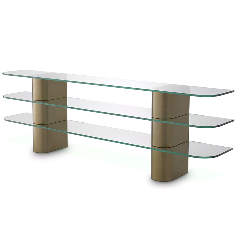 Консоль Eichholtz Console Table Lunden Прозрачное Стекло Латунь Консоль Eichholtz Console Table Lunden Прозрачное Стекло Латунь в Рязани | Loft Concept