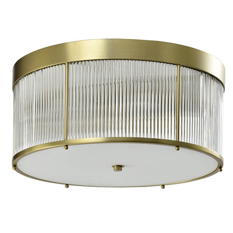 Потолочный светильник Caleb Brass Ceiling Lamp Латунь Прозрачный (Transparent) Потолочный светильник Caleb Brass Ceiling Lamp Латунь Прозрачный (Transparent) в Рязани | Loft Concept