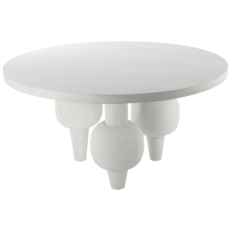 Обеденный стол Rondel Dinner Table Белый Обеденный стол Rondel Dinner Table Белый в Рязани | Loft Concept