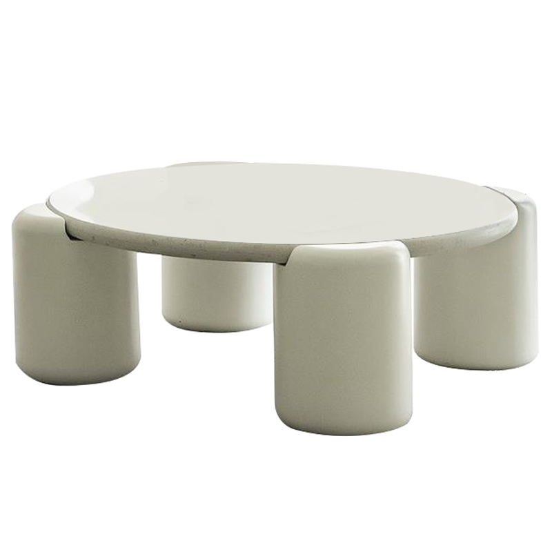 Кофейный стол Dean Coffee Table Бежево-серый Молочный Кофейный стол Dean Coffee Table Бежево-серый Молочный в Рязани | Loft Concept