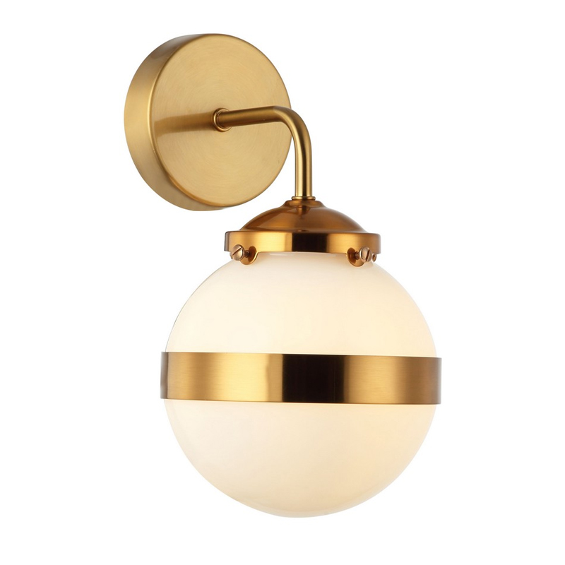 Бра White Sphere Латунь Латунь Белый Бра White Sphere Латунь Латунь Белый в Рязани | Loft Concept