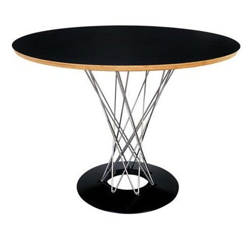 Стол Noguchi Cyclone Белый Черный Стол Noguchi Cyclone Белый Черный в Рязани | Loft Concept
