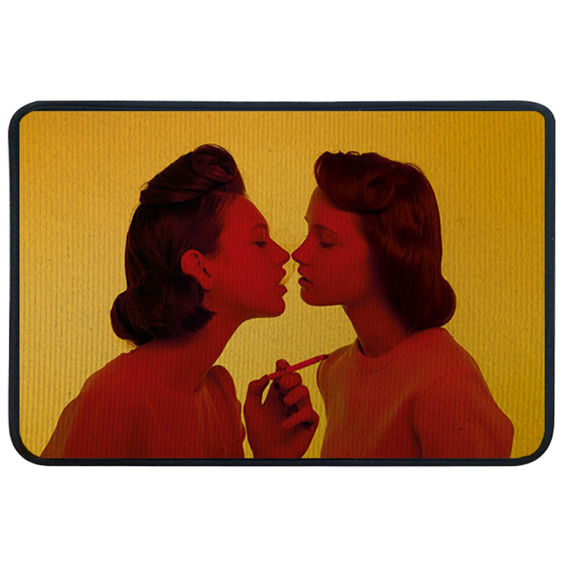 Ковер для прихожей и ванной Seletti Smoking Girl Желтый Красный Ковер для прихожей и ванной Seletti Smoking Girl Желтый Красный в Рязани | Loft Concept