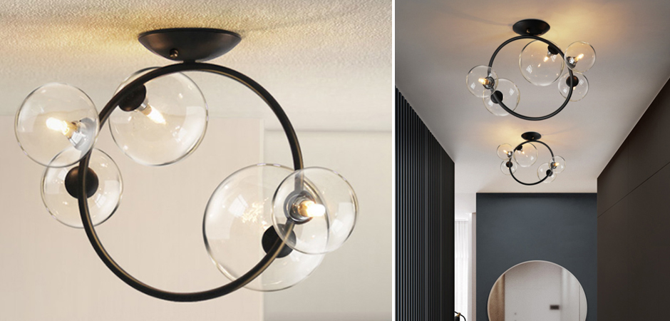 Потолочный светильник IONA Octo Ceiling 5 плафонов Потолочный светильник IONA Octo Ceiling 5 плафонов - Loft-Concept в Рязани