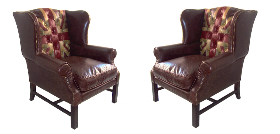 Кресло Leather Аrmchair Union Jack Кресло Leather Аrmchair Union Jack - Loft-Concept в Рязани