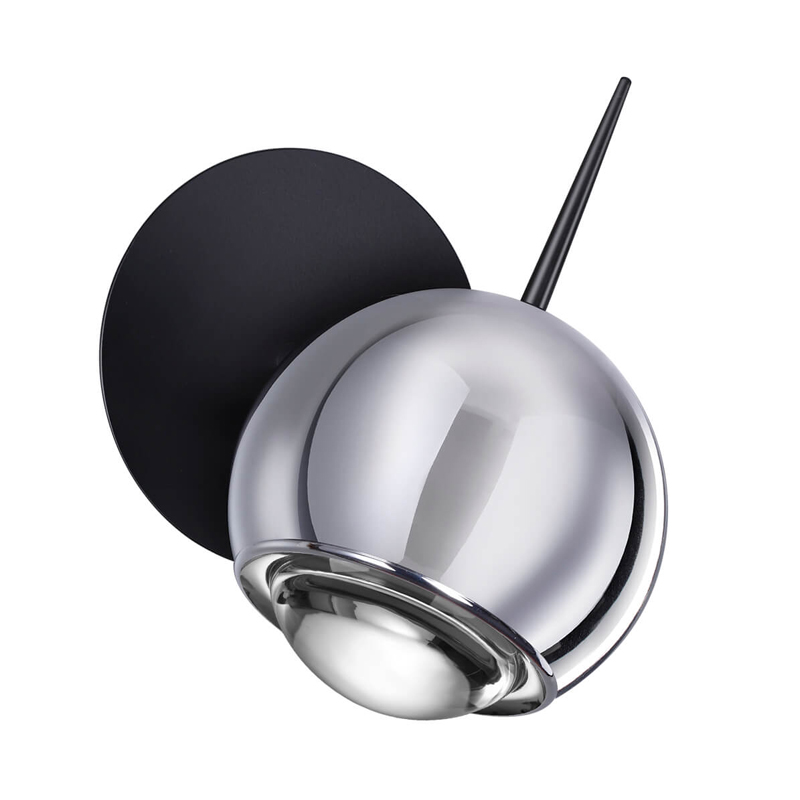 Бра Ivor Sconce Chromium Хром Черный Бра Ivor Sconce Chromium Хром Черный в Рязани | Loft Concept
