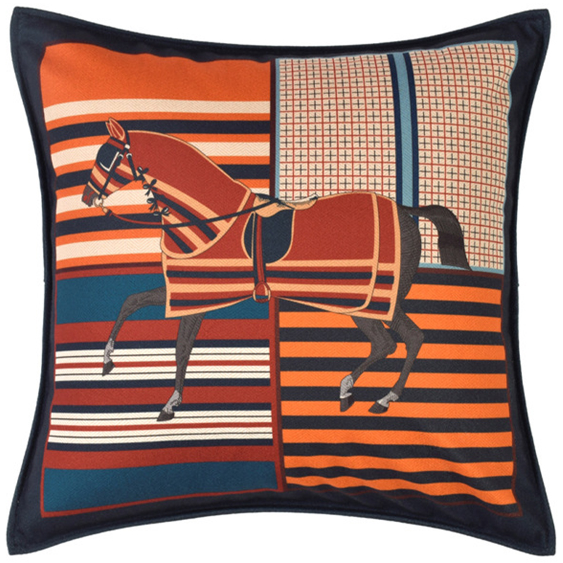 Декоративная подушка Hermes Horse 42 Мульти Декоративная подушка Hermes Horse 42 Мульти в Рязани | Loft Concept