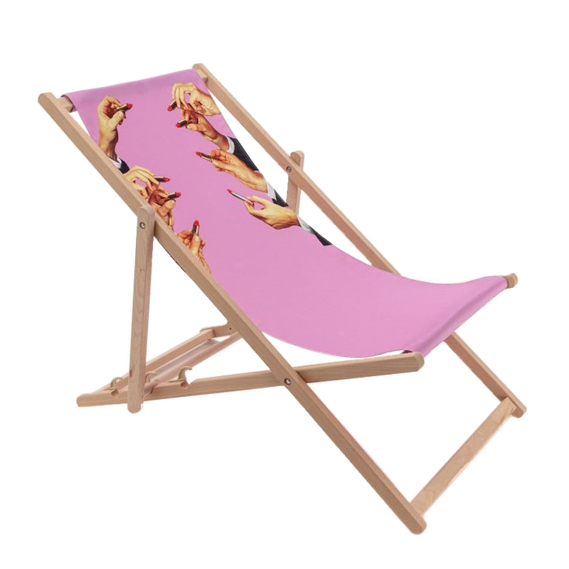 Шезлонг Seletti Lipstick Pink Розовый Бежевый Шезлонг Seletti Lipstick Pink Розовый Бежевый в Рязани | Loft Concept