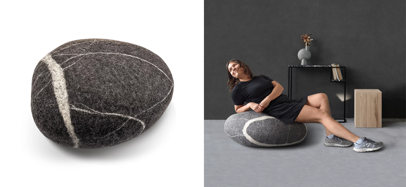 Пуф - Камень PEACE - фото №1