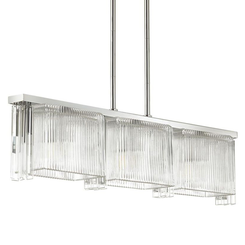 Люстра Madelen Chrome Linear Chandelier Хром Прозрачный (Transparent) Люстра Madelen Chrome Linear Chandelier Хром Прозрачный (Transparent) в Рязани | Loft Concept