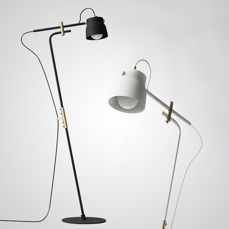 Торшер RAM PLASENCIA FLOR Lamp Белый Черный Торшер RAM PLASENCIA FLOR Lamp Белый Черный в Рязани | Loft Concept