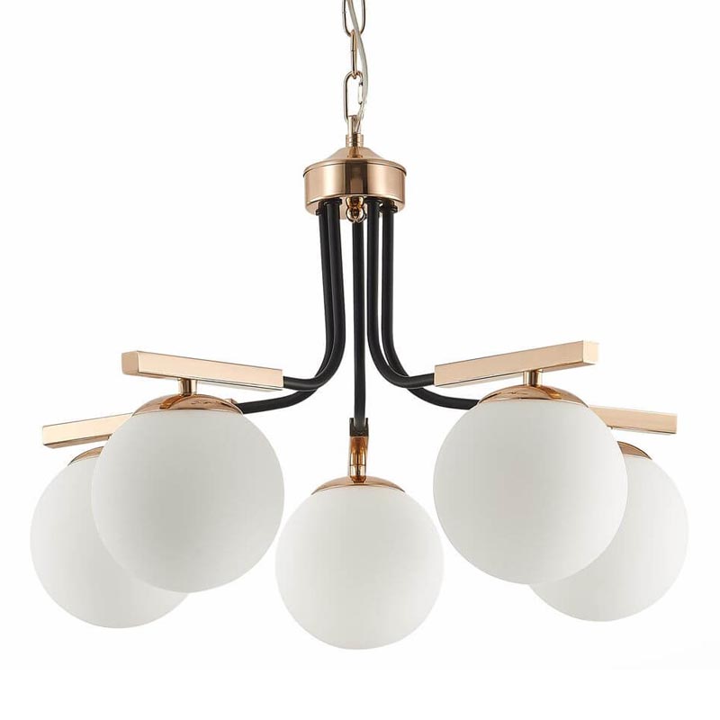 Люстра Bertilde Chandelier Золотой Белый Люстра Bertilde Chandelier Золотой Белый в Рязани | Loft Concept