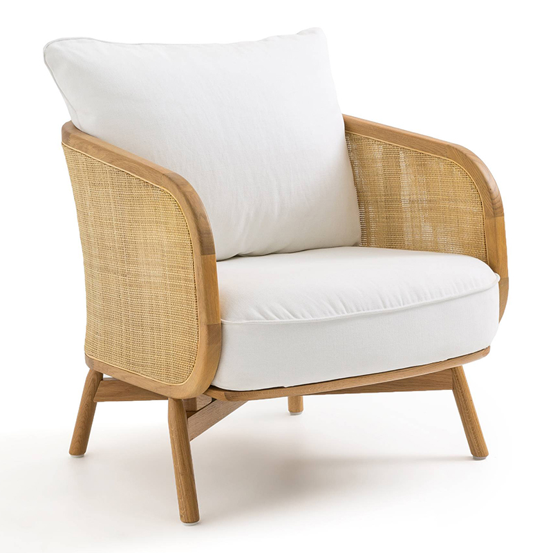 Кресло Uliva Wicker Chair Бежевый Белый Кресло Uliva Wicker Chair Бежевый Белый в Рязани | Loft Concept