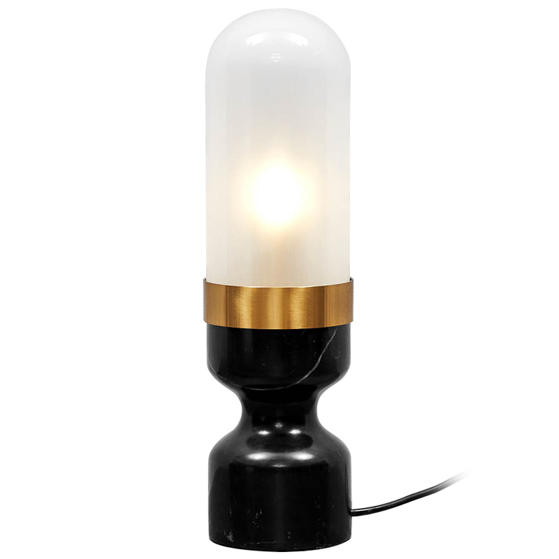Настольная лампа Arun Lamp Черный Белый Золотой Настольная лампа Arun Lamp Черный Белый Золотой в Рязани | Loft Concept
