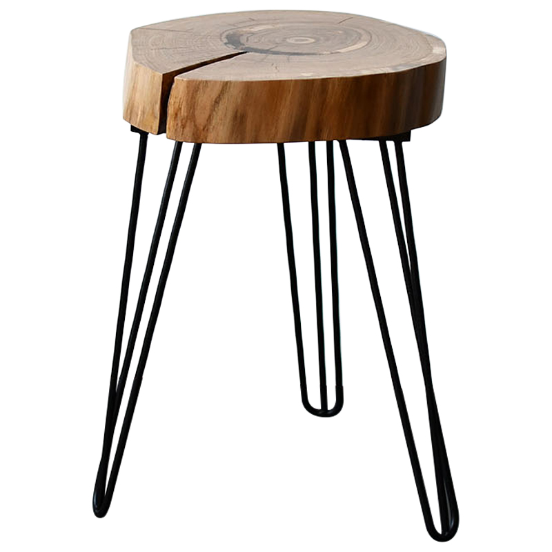 Приставной стол Morley Industrial Metal Rust Side Table Светлый дуб Черный Приставной стол Morley Industrial Metal Rust Side Table Светлый дуб Черный в Рязани | Loft Concept