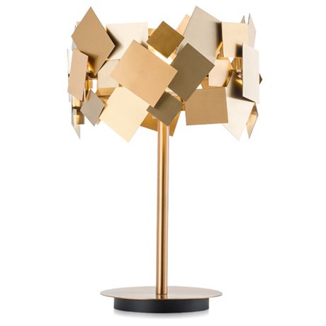 Настольная лампа Gold Plate Table Lamp Настольная лампа Gold Plate Table Lamp в Рязани | Loft Concept
