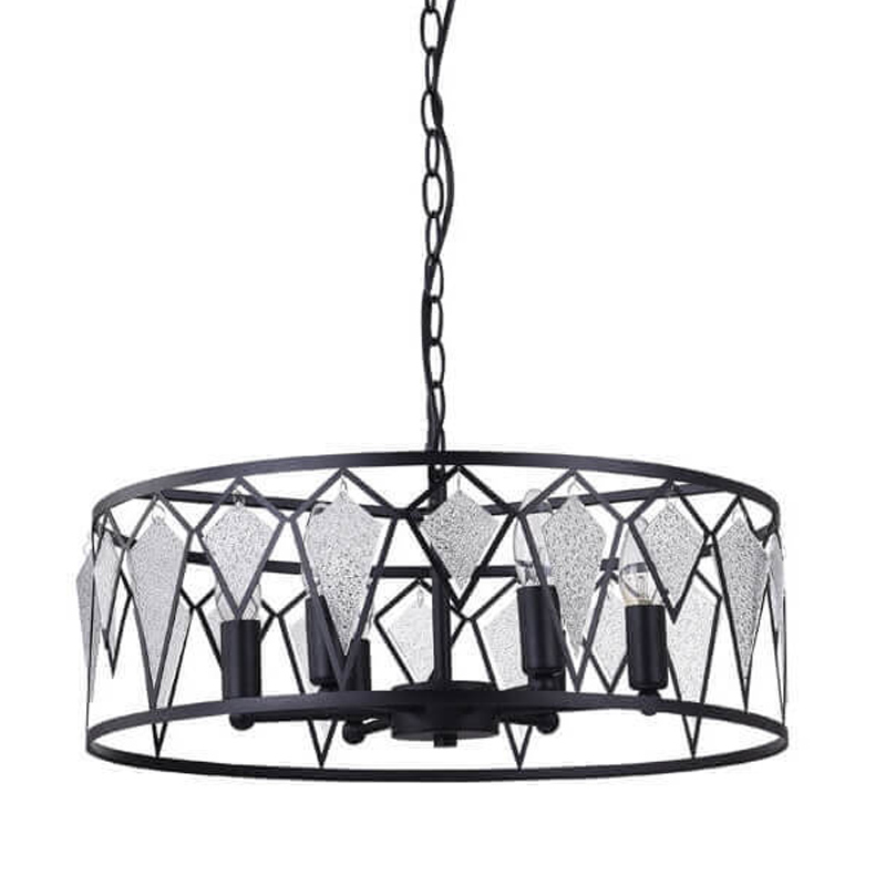 Люстра Glass Lozenges D51 Черный Люстра Glass Lozenges D51 Черный в Рязани | Loft Concept