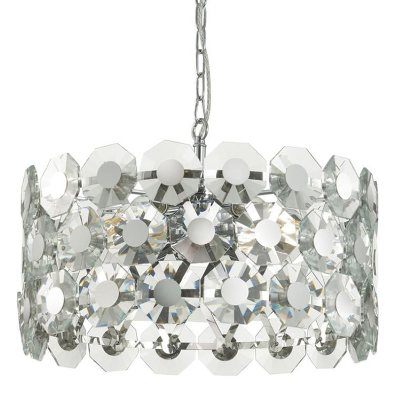 Люстра Crystal Octagons Chrome Хром Прозрачное Стекло Люстра Crystal Octagons Chrome Хром Прозрачное Стекло в Рязани | Loft Concept