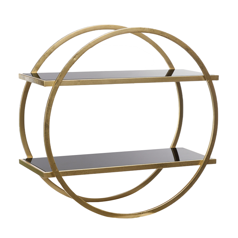 Полка Circle Gold Золотой Желтый Полка Circle Gold Золотой Желтый в Рязани | Loft Concept