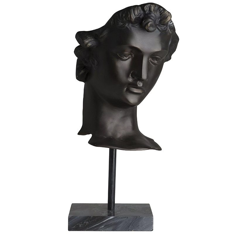 Декоративная статуэтка Eichholtz Head David Темная бронза Черный Мрамор Nero Декоративная статуэтка Eichholtz Head David Темная бронза Черный Мрамор Nero в Рязани | Loft Concept