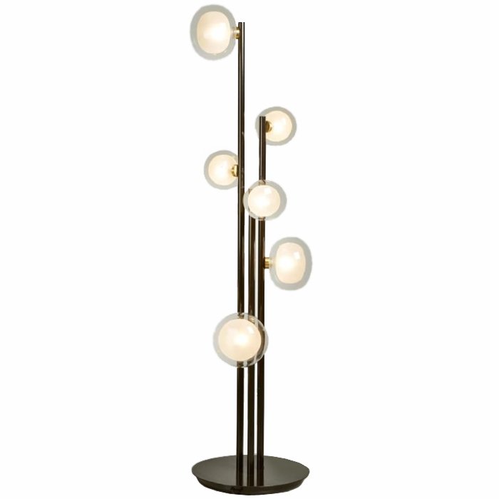 Торшер NABILA Floor Lamp Черный Глянцевое золото Торшер NABILA Floor Lamp Черный Глянцевое золото в Рязани | Loft Concept