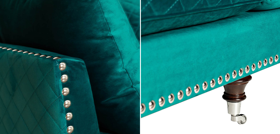 Диван Giorgio Sofa Turquoise Диван Giorgio Sofa Turquoise - Loft-Concept в Рязани