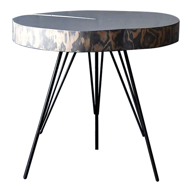 Кофейный стол Farley Industrial Metal Rust Coffee Table Дерево Серый Черный Кофейный стол Farley Industrial Metal Rust Coffee Table Дерево Серый Черный в Рязани | Loft Concept