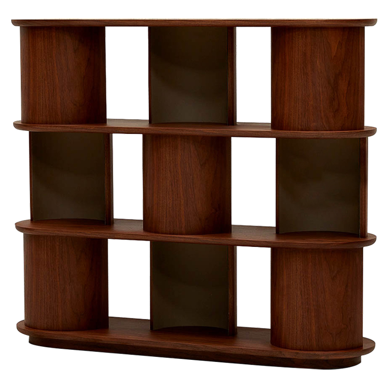 Стеллаж Zacharie Brown Wood Rack Коричневый Стеллаж Zacharie Brown Wood Rack Коричневый в Рязани | Loft Concept