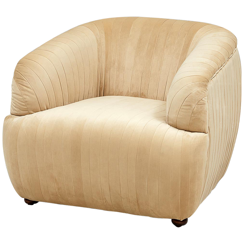 Кресло песочного цвета велюр Lorelai Sand Armchair Песочный Кресло песочного цвета велюр Lorelai Sand Armchair Песочный в Рязани | Loft Concept