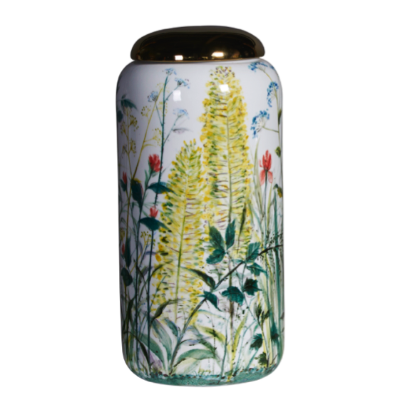 Ваза настольная Flower Yellow Белый Зеленый Ваза настольная Flower Yellow Белый Зеленый в Рязани | Loft Concept